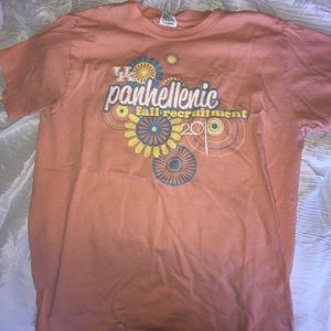 U.K. Panhellenic fall recruitment shirt