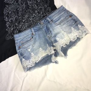 Denim shorts