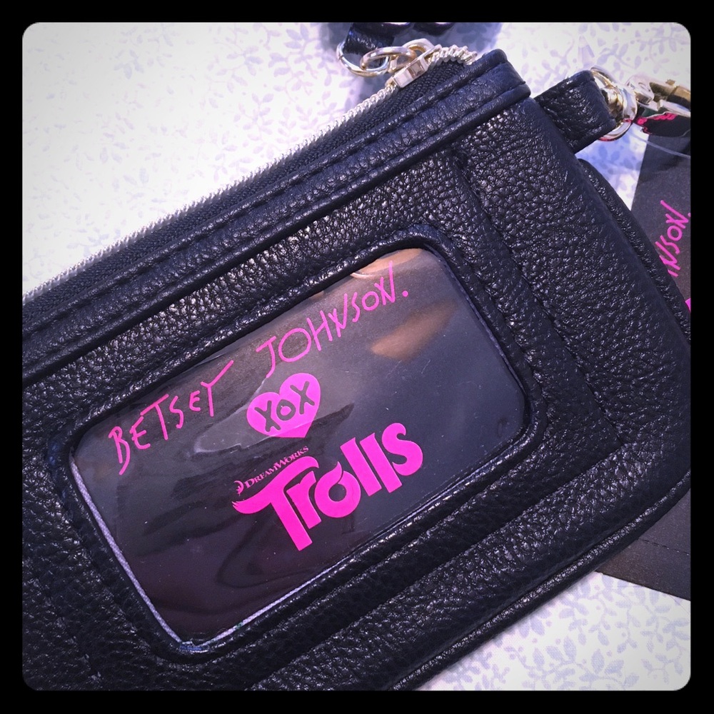 NWT Betsey Johnson Trolls Coin Purse/Wallet