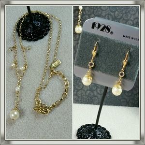 Necklace~Earrings~Bracelet /1928 Set