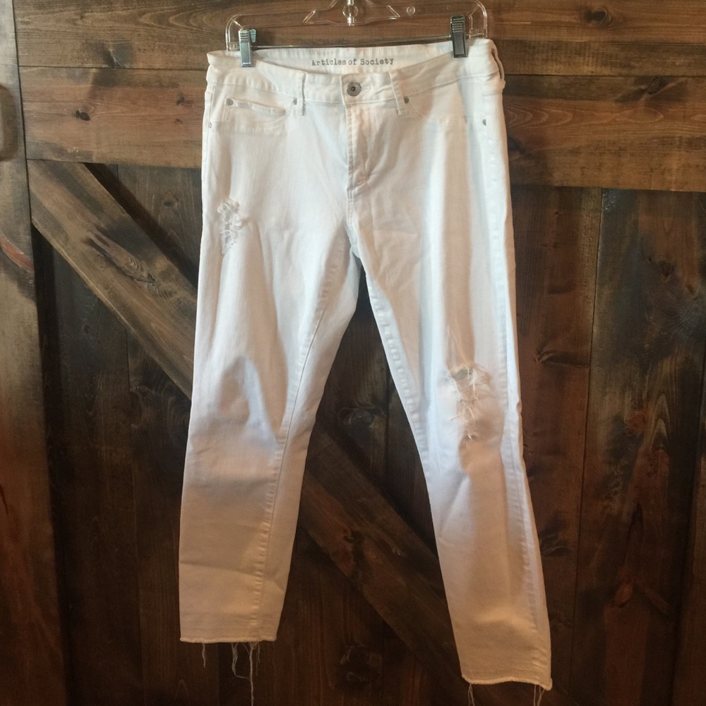 Articles of society white jeans