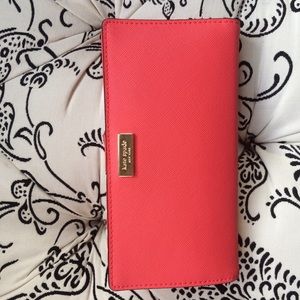 Kate Spade Coral Stacy Wallet