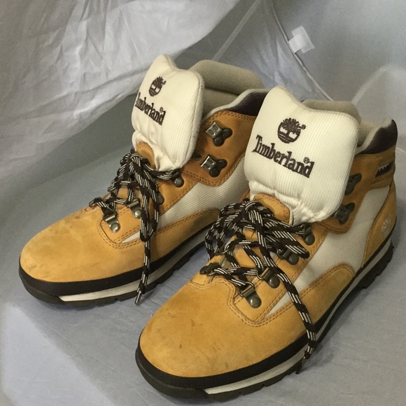 Timberland Tan Suede / Beige Fabric Boots