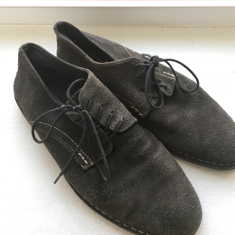 Men's Aston Grey suede shoes - size 10