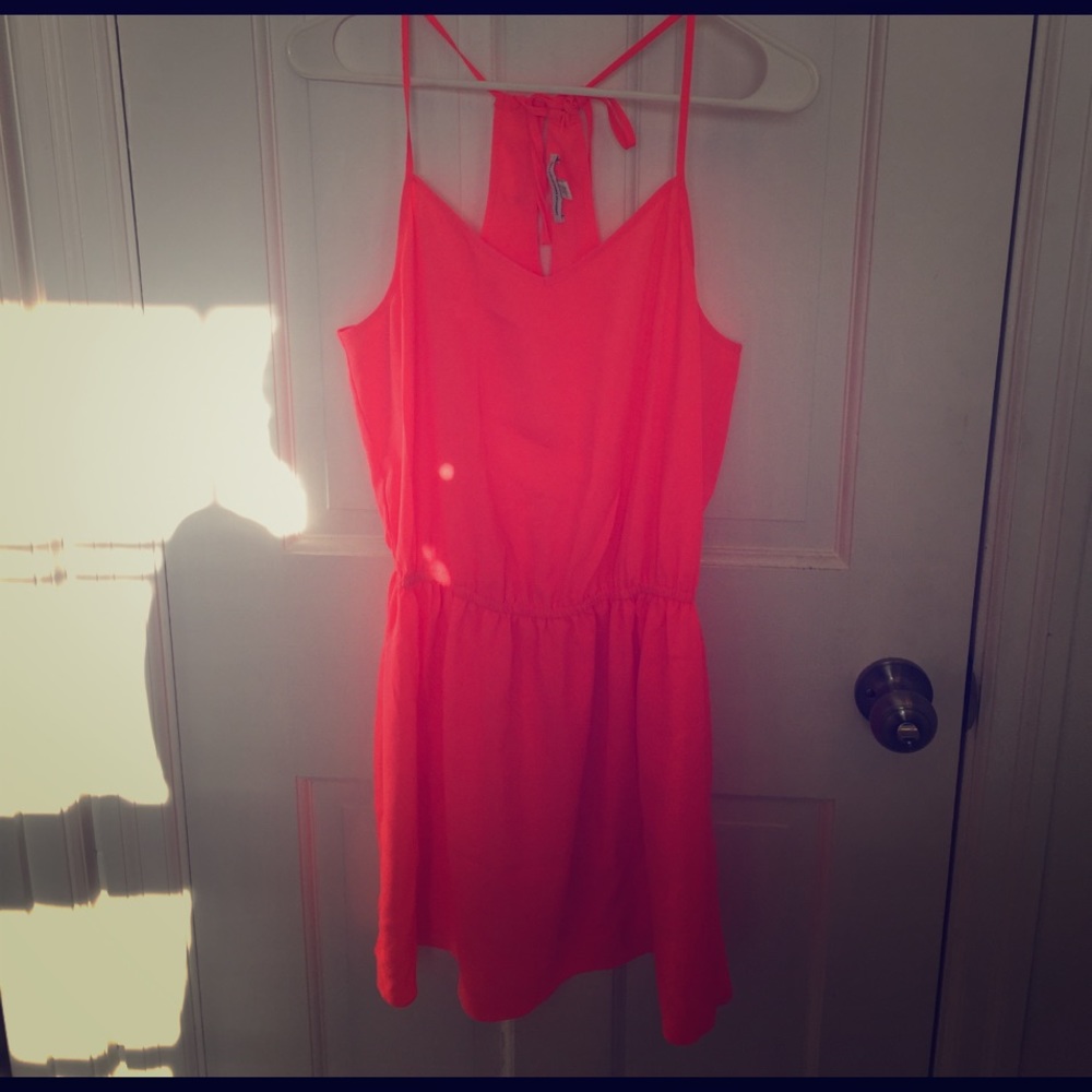 NWOT Neon Pink Summer Dress American Eagle