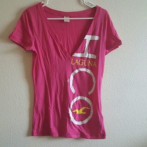 Pink Hollister shirt