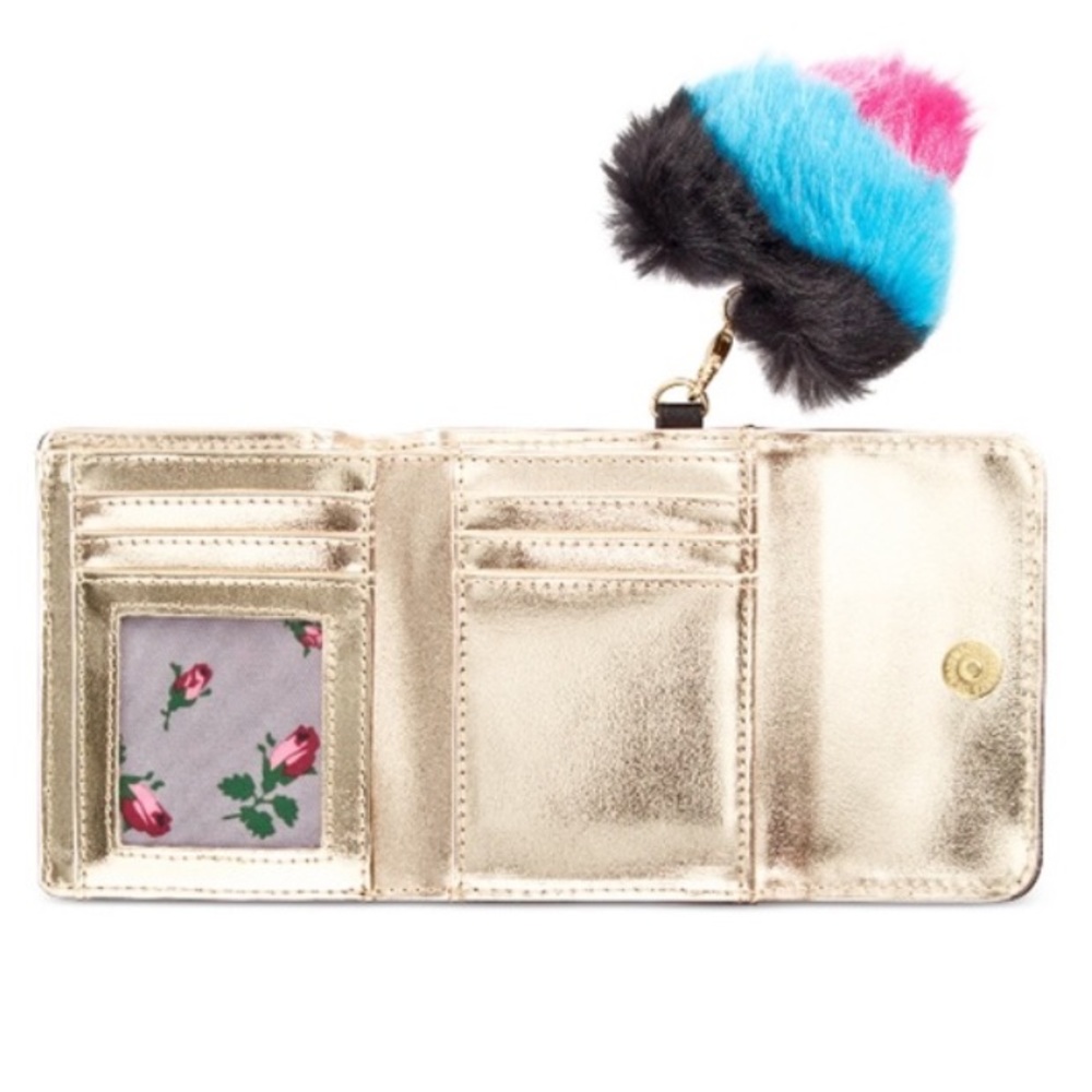 NWT Betsey Johnson Trolls xox French Wallet - Picture 7 of 7