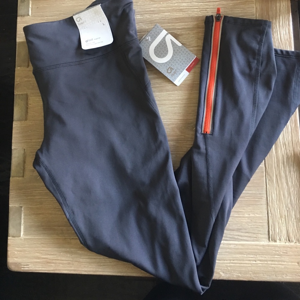 Gap fit Gfast leggings reflective zipper large l