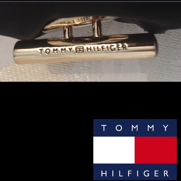 TOMMY HILIFIGER BLACK CHAIN TOTE - Picture 7 of 9