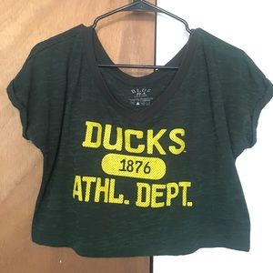 Oregon Ducks crop tee