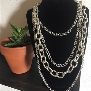 Layered chain necklace