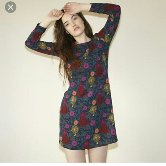 NWT FLORAL AMERICAN APPAREL DRESS - Picture 4 of 6
