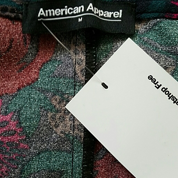 NWT FLORAL AMERICAN APPAREL DRESS - Picture 5 of 6
