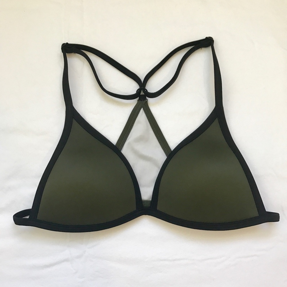 VS PINK green bikini top