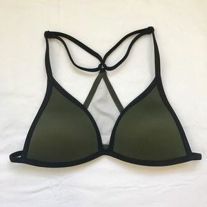 VS PINK green bikini top