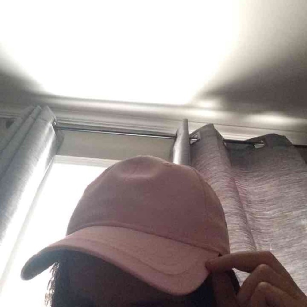 Pink adidas cap