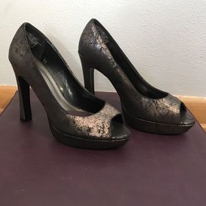 Fun metallic heels!