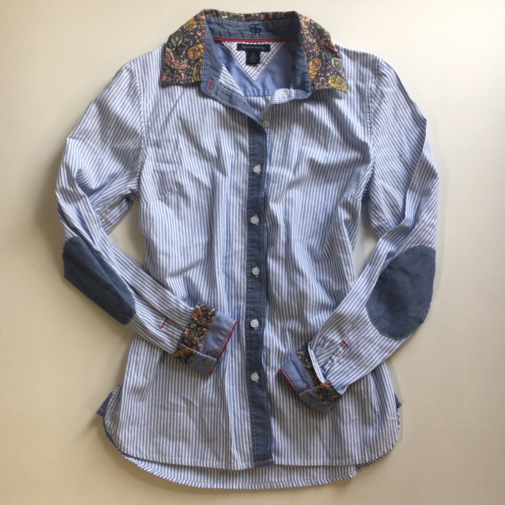 Tommy Hilfiger Button down Blouse with Paisley