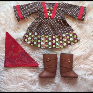 Julie's calico dress