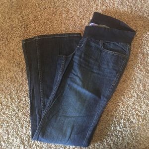 Bootcut maternity denim