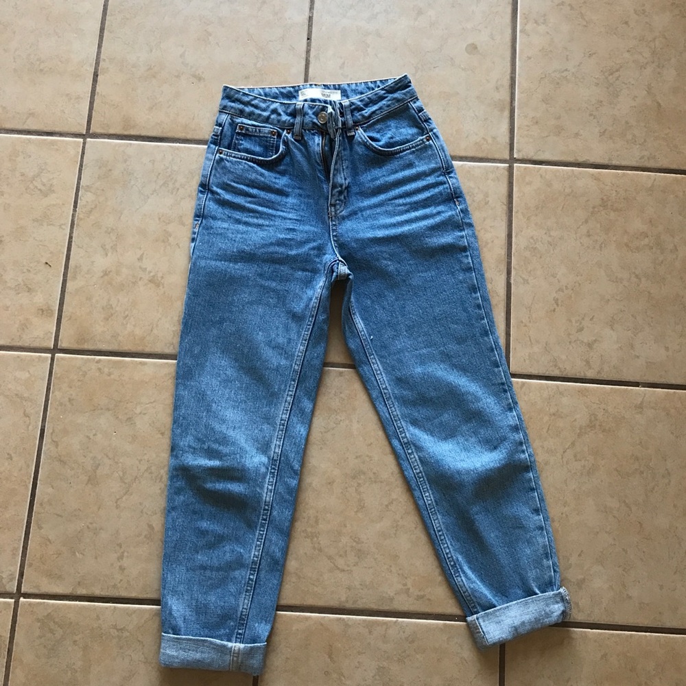 PETITE TOPSHOP MOTO MOM JEANS
