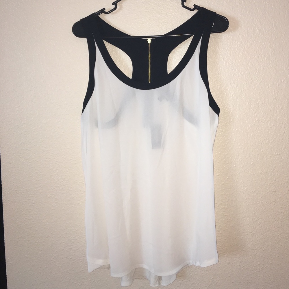 Express razorback tank top