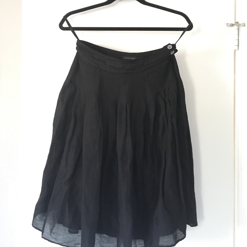 Banana Republic Black Linen & Silk Skirt