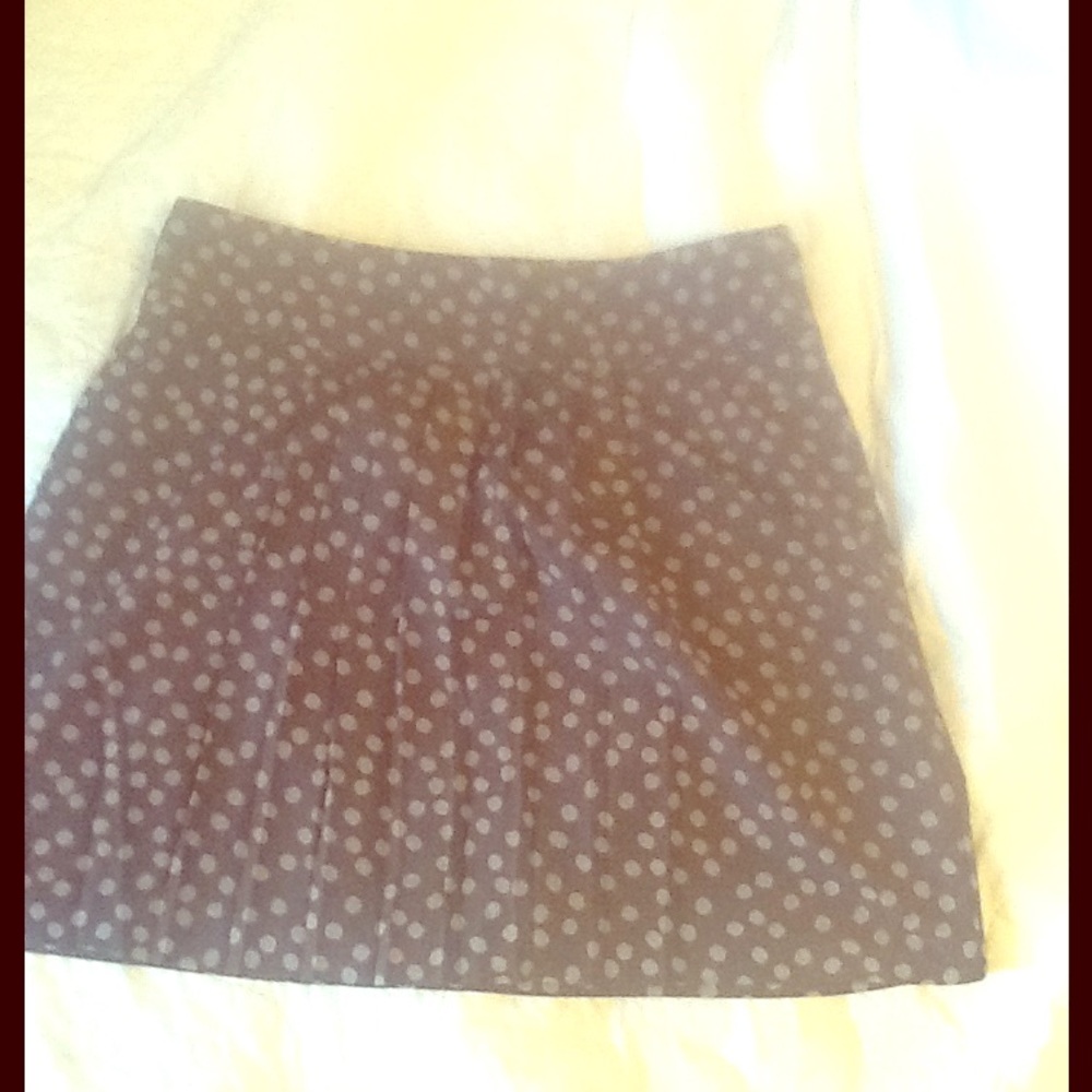 Polka dot mini skirt