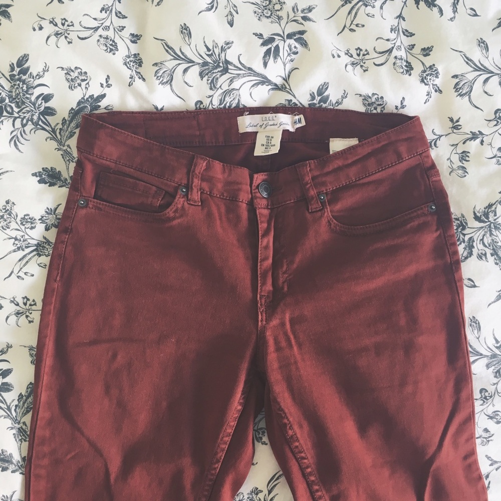 H&M Burnt Red Jeans