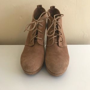 Jessica Simpson Suede Wedge Booties