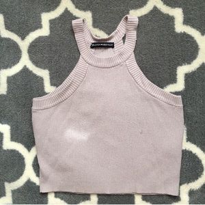 💋 Brandy Melville 💋 Light Rose Crop Tank Top
