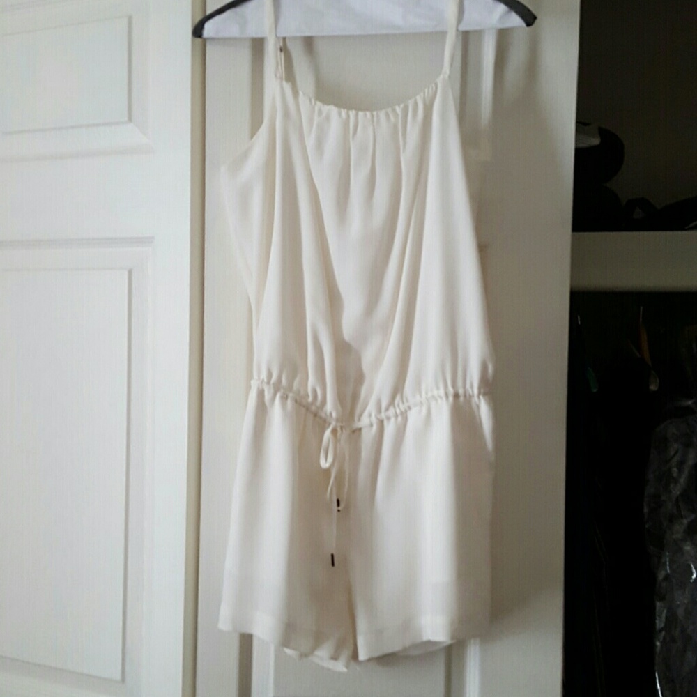 White Joie silk romper