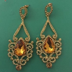 Citrine Chandelier Earrings