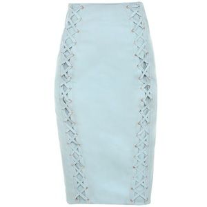 House of CB Toriola leather skirt