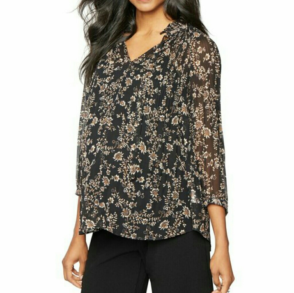 Daniel Rainn Floral Maternity Top