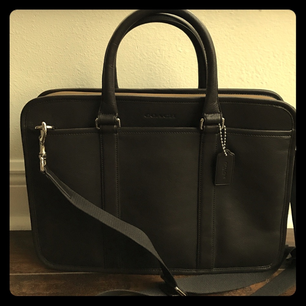 Coach Leather Commuter Bag