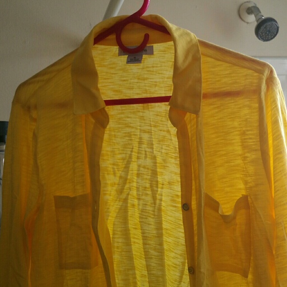 Yellow Liz Claiborne Top - Picture 1 of 3