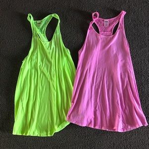 Victoria's Secret PINK lace tank tops