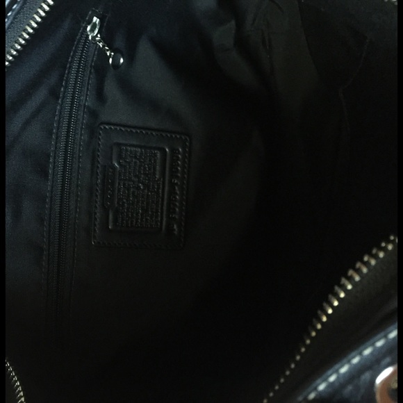 Smaller black leather Coach purse - Picture 3 of 3