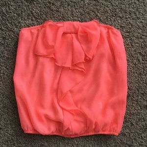 Strapless crop top
