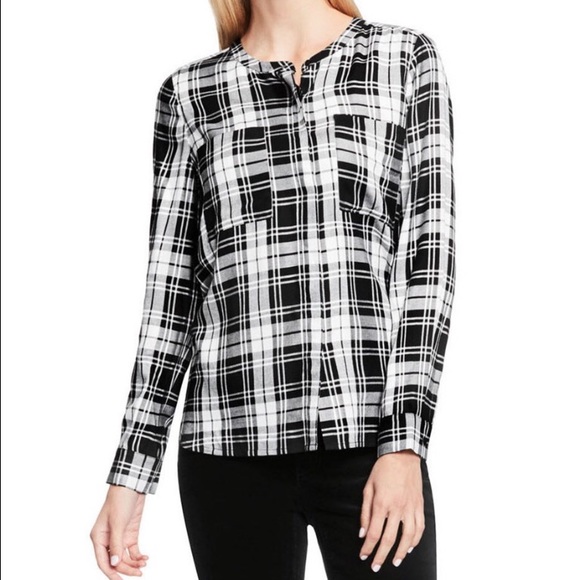 Two by Vince Camuto Tops - NWT❣️Two by Vince Camuto Check Long Sleeve Shirt