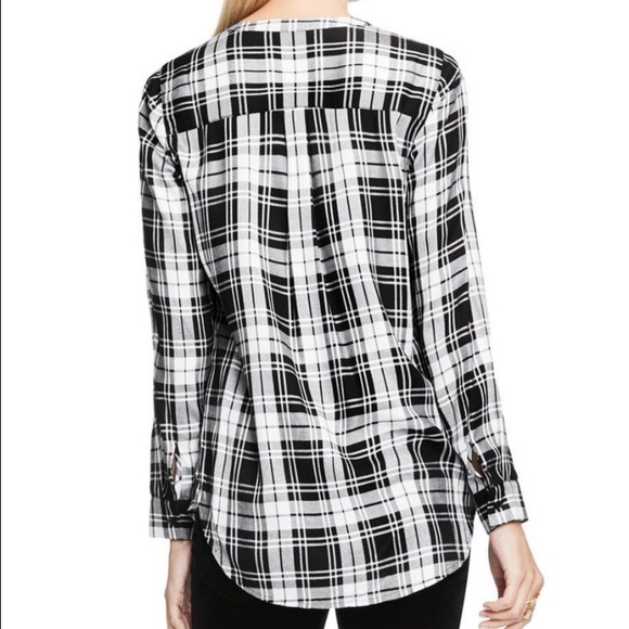 NWT❣️Two by Vince Camuto Check Long Sleeve Shirt - Picture 2 of 2