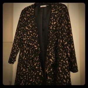 Calvin Klein 3/4 Sleeved Blazer- Cheetah Print