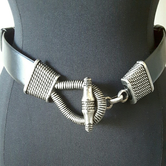 Accessories - *CLEARANCE* Black Leather Adjustable Belt