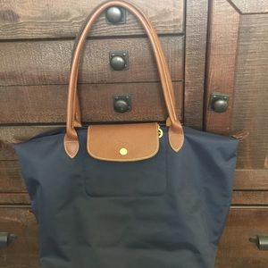 Authentic large Le Pliage Longchamp tote.