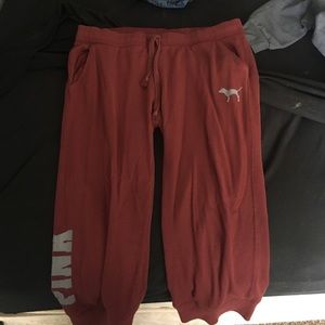 Victoria secret pink sweat capris!