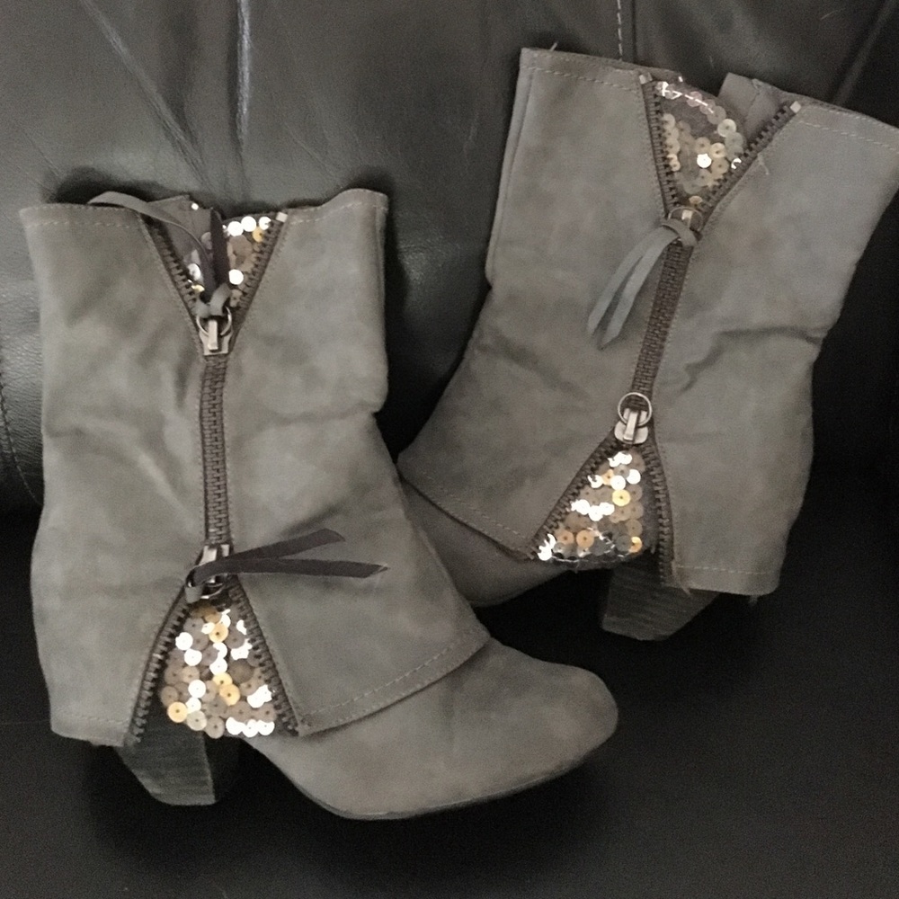Sequin boots