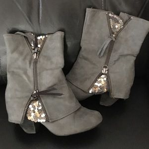 Sequin boots