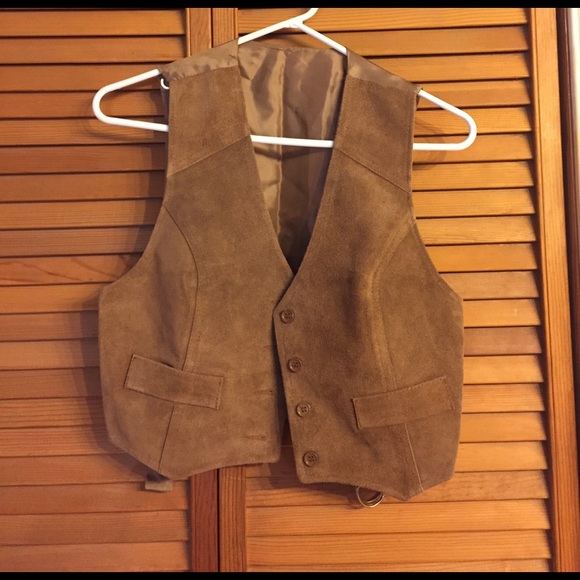 Tan suede vest - Picture 1 of 3