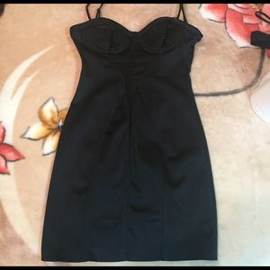 Bebe Black corset dress